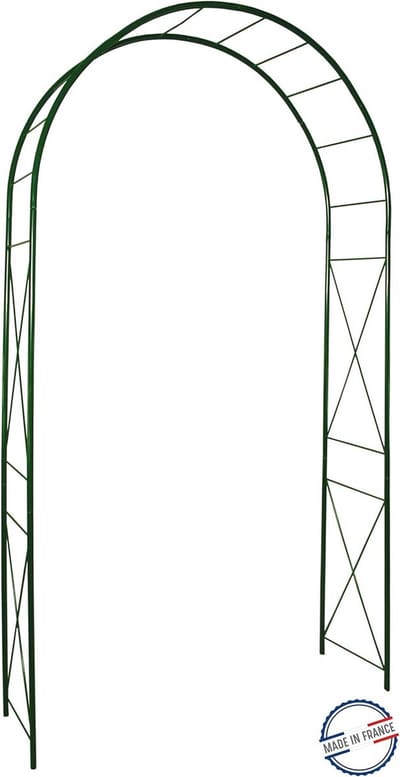 Ronde Buisboog voor Tuin, 20 Ruiten, 130 x 40 x 250 cm, Dennengroen