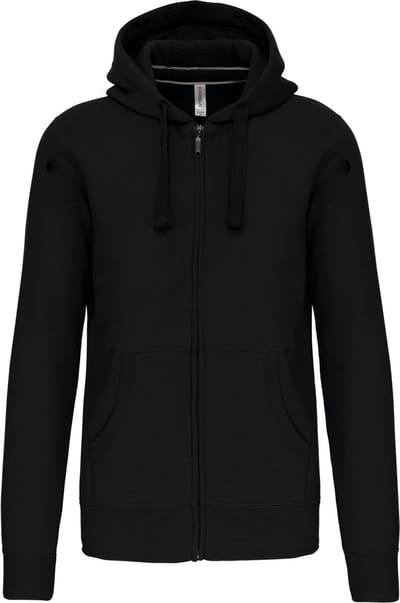 Kariban Hooded Sweater Met Rits K454 - Black - M