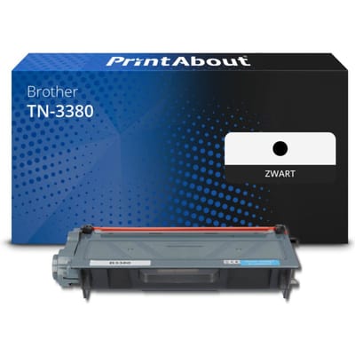 PrintAbout huismerk Toner TN-3380 Zwart Hoge capaciteit Geschikt voor Brother