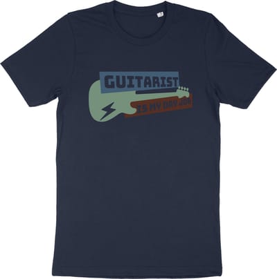 Gitaar Liefhebber T Shirt - Muzikant - Blauw - XS