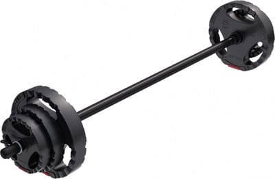 Gorilla Sports Aerobic Halterset 20 kg - Halter met Gewichten - Veersluitingen - 30 mm