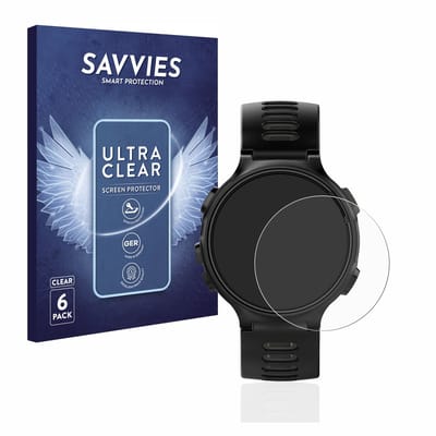 Savvies - Screenprotector voor Garmin Forerunner 735XT - Folie Beschermfolie transparant 6 Stuks