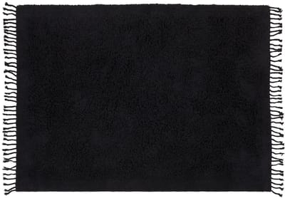 BITLIS - Vloerkleed - Zwart - 140 x 200 cm - Katoen