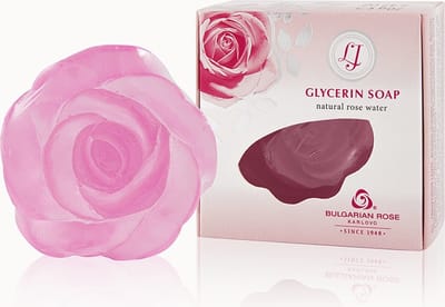 Glycerin soap Lady's Joy | Luxueuze glycerinezeep met subtiele rozengeur van 100% natuurlijk Bulgaars rozenwater