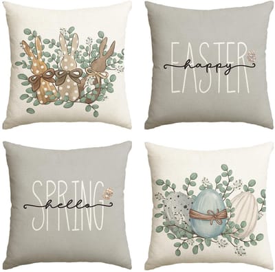 OmGoods - Dailygoody - Decoratieve Kussenslopen Set van 4 - Ultralicht en Warm - 50 x 50 cm - Grijs - Voor Woonkamer en Slaapkamer - Trendy Interieuraccessoire