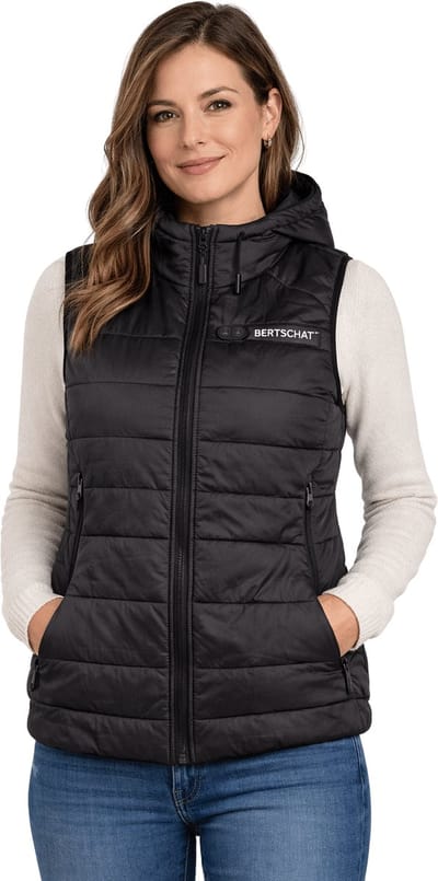 Verwarmd Vest Dames | Gewatteerde Elektrische Bodywarmer | Verwarmde Bodywarmer | USB | Inclusief 2 krachtige powerbanks | S