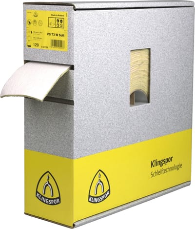 Klingspor Schuurrol Foam 115x140mm Ca. 180stuks P180