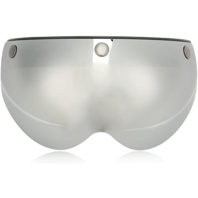 Helmvizier Winddicht Zanddicht Retro Stijl Motorhelmvizier met Verstelbare Gesp Zilver
