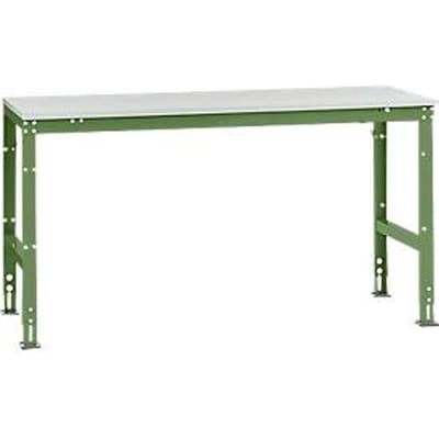 Manuflex basistafel UNIVERSAL Standaard, tafelblad kunststof, 1750 x 800, resedagroen