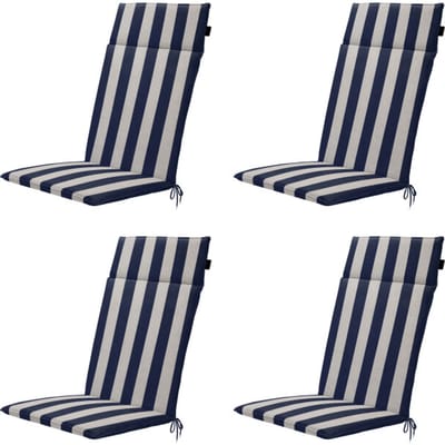 Madison tuintstoelkussen hoge rug amora - 120x50x4cm set van 4