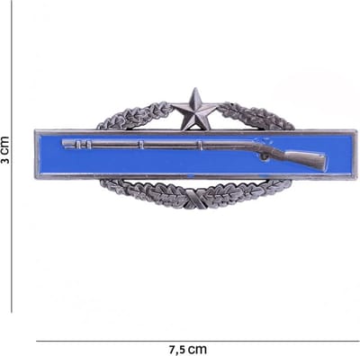 Embleem metaal Infantry badge 2th award pin