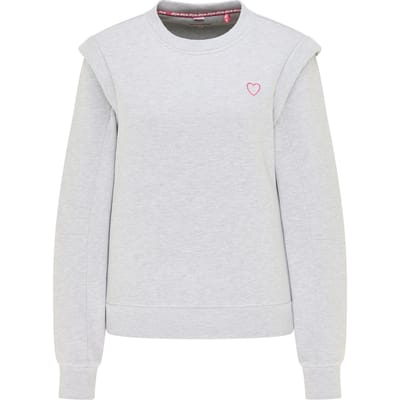 Mymo Jumper Blonda Dames licht grijs melange