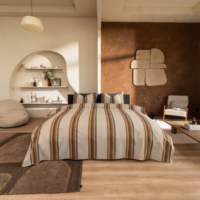 Kayori Agui Dekbedovertrek Tencel - 140x200-220 + 1 sloop - Eenpersoons - Zacht & Verkoelend - Taupe
