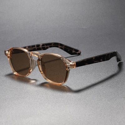 Klassieke Retro Zonnebril voor Mannen Vrouwen Lichtgewicht TR90 Rechthoekig Montuur UV400 Bescherming Buiten Reizen gray