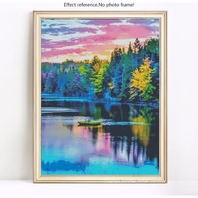 5D diamant schilderij volledige boor ronde schilderachtige diamant borduurwerk landschap hobby en handwerk foto's 20X30 gray