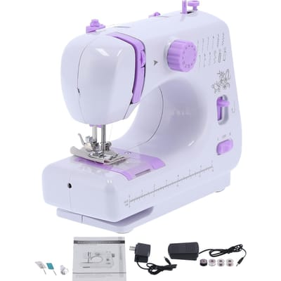 505A 605 Machine à coudre Ménage Mini Multifonctionnelle Électrique de Bureau Surjeteuse