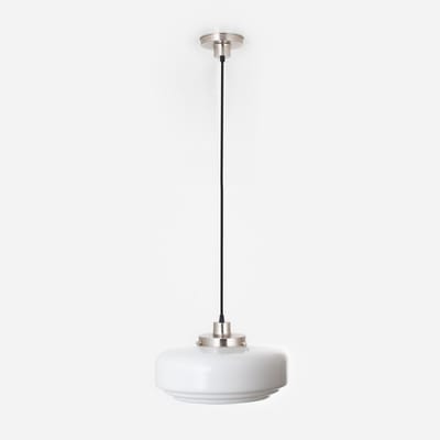 Hanglamp aan snoer Lloyd 20's Matnikkel - Art Deco Trade
