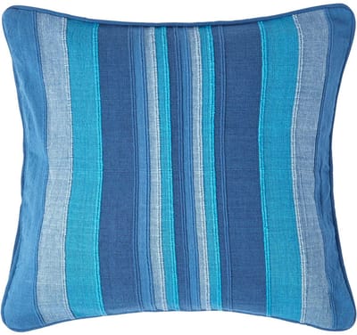 Homescapes Marokko kussenhoes in blauw, 100% katoen, 60 x 60 cm