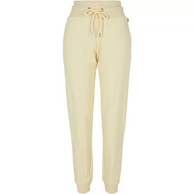 Urban Classics - Organic High Waist Dames joggingbroek - 4XL - Geel