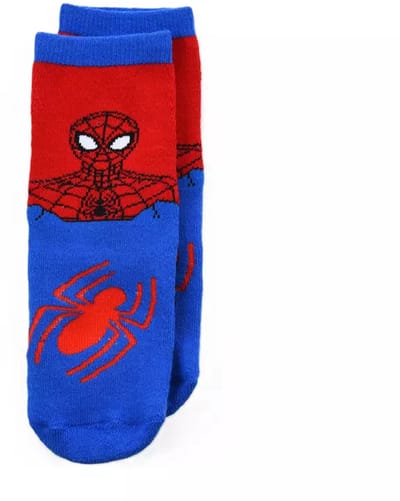 Marvel Spider-Man Anti-Slip Sokken – Blauwe Kinder Sokken met Rode Grip – Maat 23/26