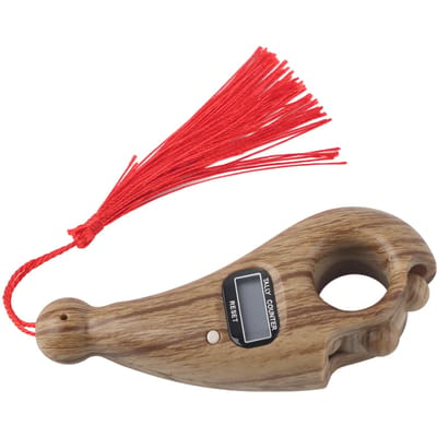 Houtnerf Digitale Kralenteller Handheld Vinger Kralenteller voor Boeddhistische Meditatie(Hout van