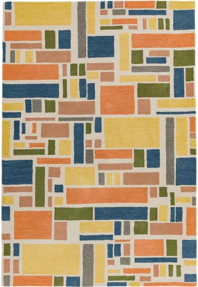 Easy Living - Reef-Blocks-multi Vloerkleed - 160x230  - Rechthoek - Laagpolig Tapijt - Modern - Meerkleurig