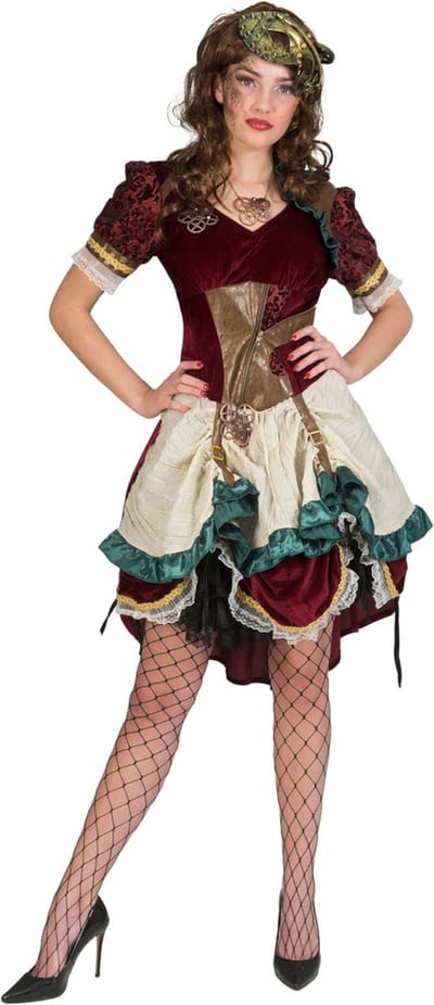 Steampunk Kostuum | Victoria Dress | Vrouw | Maat 36-38 | Carnaval kostuum | Verkleedkleding