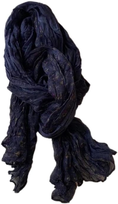Elegante Vouwsjaal 180 x 80 cm, Lichtgewicht Sjaal van Zacht Katoen met Bloemenpatroon, Perfect voor Feestjes, Strand en Verjaardagen in Lente en Zomer