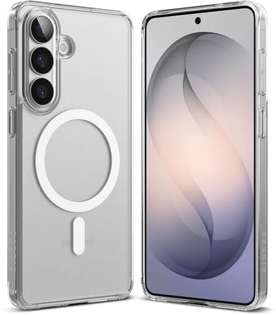 Ringke Fusion Magnetic | Hoesje Geschikt voor Samsung Galaxy S26 Plus | Compatibel met MagSafe / Qi2 | Back Cover met Militaire Standaard | Matte Transparant