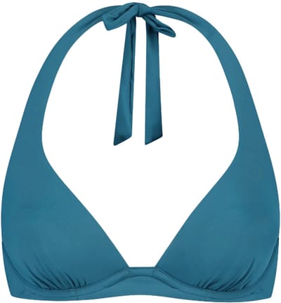 Beachlife padded wired bikini top in de kleur groen.