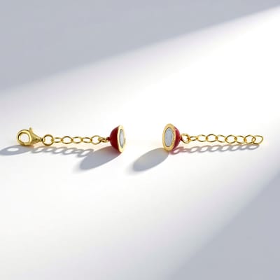 Cavill - 925 Sterling Zilveren Ketting - Verguld met Stevige Magneetsluiting - Duurzame Zilveren Kettingen - Elegante Stijl - 60 mm