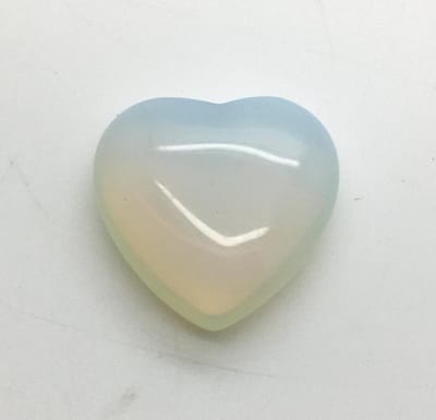 Opaliet hart 3 cm voor zelfstandigheid