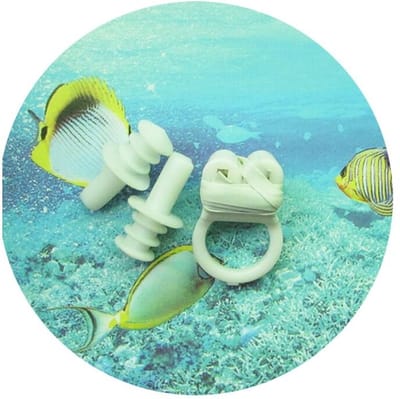 Neusclip Set – Neusknijper & Oordoppen – Wit