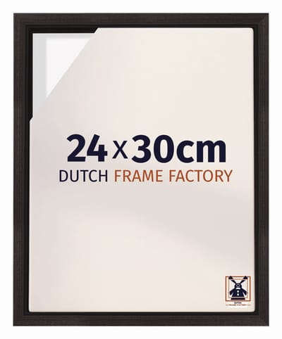 Baklijst 24x30 cm - Eiken Donker - Geschikt voor Canvasdoek - MDF Baklijst Lausanne