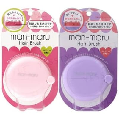LUCKY TRENDY - Man-Maru Hair Brush Baby Pink