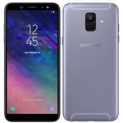Gerenoveerde Samsung Galaxy A6 (2018) A600F 16MP 5.6'' 3GB RAM 32GB ROM Mobiele Telefoon met Enkele SIM/Dubbele SIM Simple Set paars