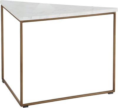 Steph-Salontafel - Driehoek - Wit Marmer