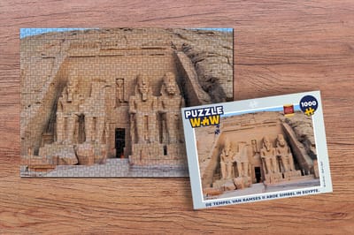 Puzzel De tempel van Ramses II Aboe Simbel in Egypte. - Legpuzzel - Puzzel 1000 stukjes volwassenen