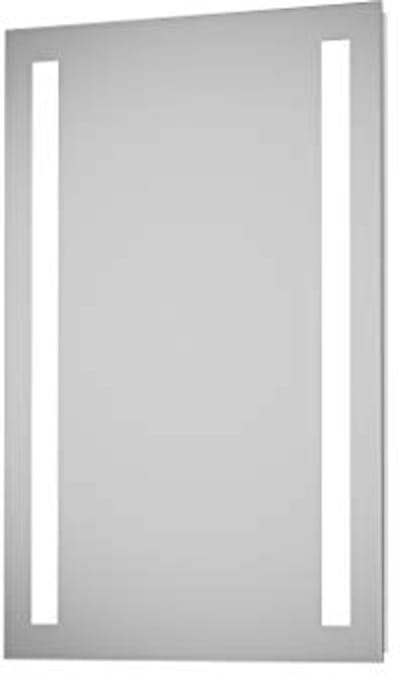Badkamerspiegel met Verlichting 50 x 70 cm - Neutraal Wit Licht en Aluminium Frame