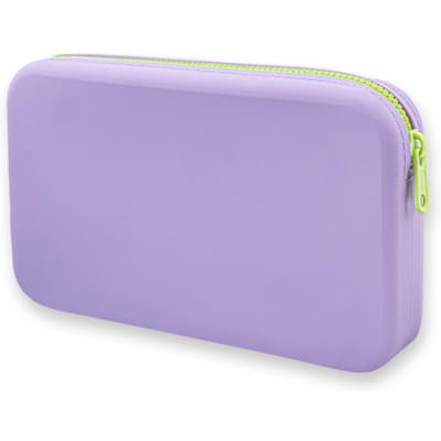 Petit sac de rangement carré en Silicone pour cosmétiques, grande capacité, porte-brosse de maquillage de voyage, organisateur Portable étanche pour cosmétiques