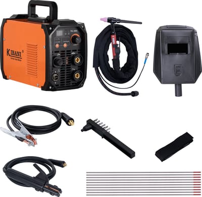 Kibani Lasapparaat TIG-200S incl. 40 Wolfraamelektroden - TIG & MMA Lasapparaat tot 4.0 mm - IGBT-Inverter-Technologie - Compact en Lichtgewicht - Elektrisch Lasapparaat 220V - RVS / Elektrode Lassen