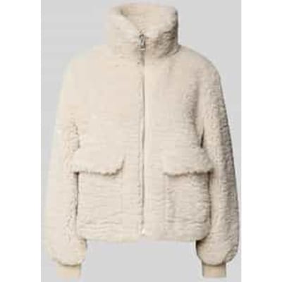 Boxy fit teddyjack met klepzakken