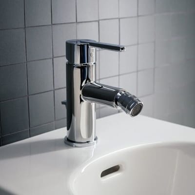 LAUFEN LUA single lever bidet mixer with drain set H3410810041141