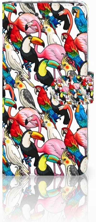 Apple iPhone 7 Plus | 8 Plus Telefoonhoesje met Pasjes Birds
