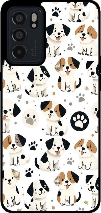 Smartphonica Telefoonhoesje Geschikt voor Oppo Reno6 5G met honden opdruk - TPU backcover case dog design geschikt voor Oppo Reno6 5G