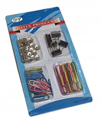 Bureauset: Paperclips, Punaises & Spelden - Klein & Groot - Kleuren