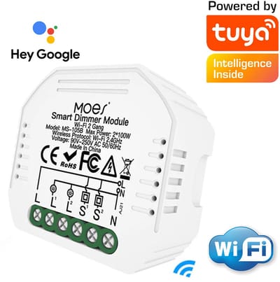 MOES Dimmer - Wifi - SmartHome - Tuya Actoren - Inbouw - Slimme Verlichting