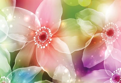Fotobehang Flowers Art | XL - 208cm x 146cm | 130g/m2 Vlies