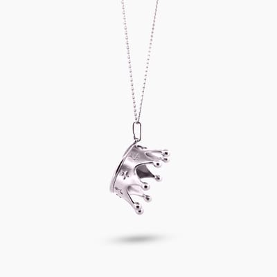 Pinchme Charms - Koningskroon bedel – Draag je trots met een vleugje majestueus - Echt zilver - Handgemaakt in Nederland - Luxe cadeauverpakking - Ketting Sieraden