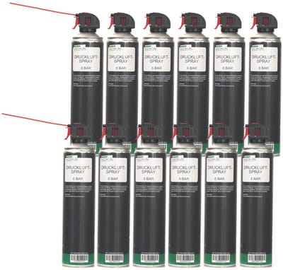 12x persluchtspray 6 bar